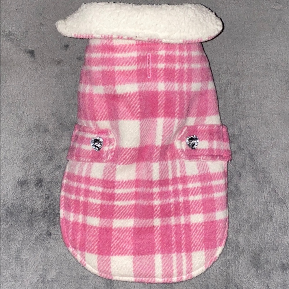 New rhinestone plaid dog sweater clothes